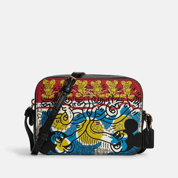 Coach Disney Mickey Mouse X Keith Haring Mini Camera Bag
Gold/Chalk Black Multi - Picture 5 of 16